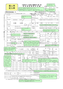 開業サポート資金をお申込みされる場合の記入例