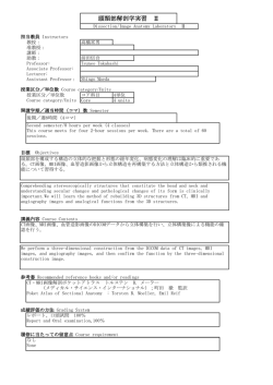 頭頸部解剖学実習 Ⅱ