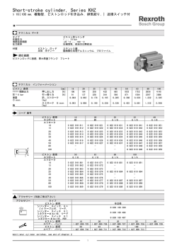 Short-stroke cylinder, Series KHZ