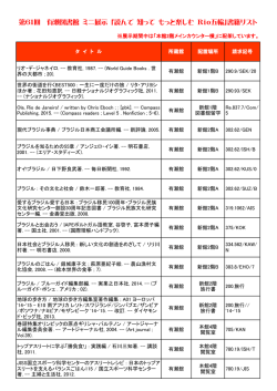 第61回 有瀬図書館 ミニ展示 「読んで 知って もっと楽しむ Rio五輪」書籍
