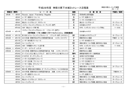 2016年度ヨットレース日程表ダウンロード