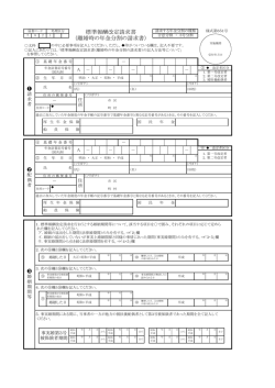 標準報酬改定請求書 （離婚時の年金分割の請求書）