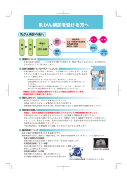 乳がん検診を受ける方へ