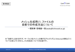 メッシュ生成用STLファイルの自前での作成方法について