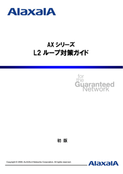 AXシリーズ L2ループ対策ガイド [初版]