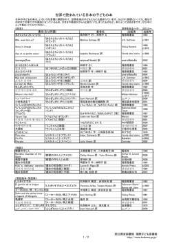 世界で読まれている日本の子どもの本(2012.9) (PDF形式：306KB)