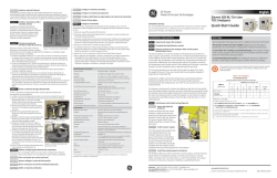 Quick Start Guide - GE Analytical Instruments