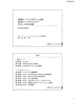 沖縄オープンラボラトリ主催 第1回ハンズオンセミナー (RYU, vSwitch編)