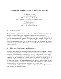 Supporting Unidirectional Links in the Internet