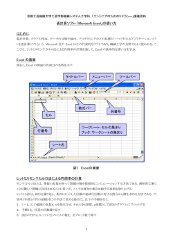 表計算ソフト・「Microsoft Excel」