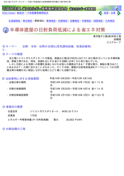 ECCJ 省エネルギーセンター / 平成17年度地区大会発表事例 東洋電子