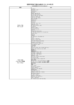 福岡市営地下鉄BGM曲名リスト 2014年2月