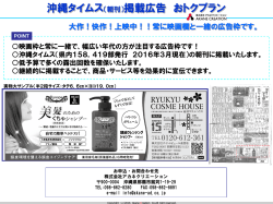 沖縄タイムス/琉球新報映画横企画書