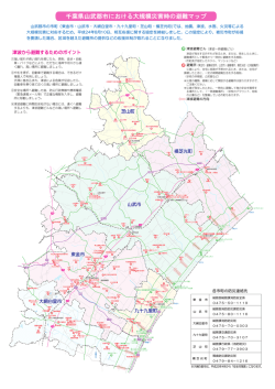 千葉県山武郡市における大規模災害時の避難マップ