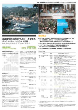 海岸線を彩るパステルカラーの家並み