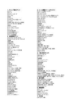 【キャンプ用忘れ物チェックシート】は