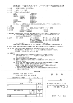 Page 1 第29回一宮市民インドアアーチェリー大会開催要項 1. 主催 一宮