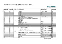 DCエキスポ -ニコニコ技術部セッションタイムライン