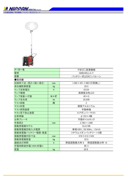 やまびこ産業機械 SMB240LLG-F バッテリー式LEDミニバルーン 投光機