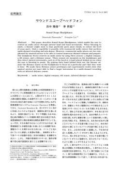 サウンドスコープヘッドフォン