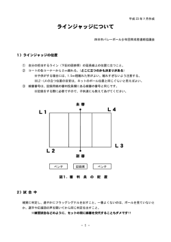ラインジャッジについて L1 L2 L3 L4