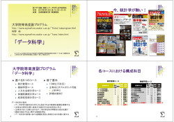 「金融保険＋データ科学」合同説明会(H27/4/10)