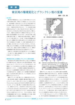 東京湾の環境変化とプランクトン相の変遷