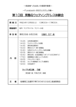 第10回 男塾＆ウェディングドレス体験会