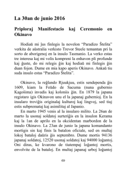 La 30an de junio 2016 Priploraj Manifestacio kaj - esperanto