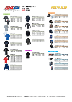 AMSOILグッズ価格一覧 2013年9月版（PDF）