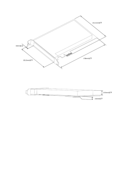 PCI Express x1スロット用拡張カード寸法図