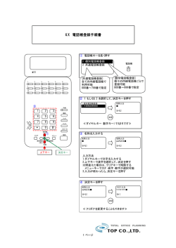 GX 電話帳登録手順書