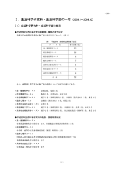2008年度版 （PDF：1.4MB） - 大阪市立大学 大学院 生活科学研究科
