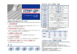 究極の上塗り塗料サビキラーカラ― サビキラーカラ―の