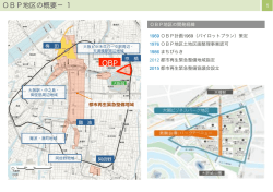 大阪ビジネスパークにおけるエリアマネジメントによる道路空間再編に向け