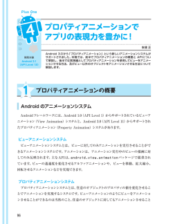 プロパティアニメーションで アプリの表現力を豊かに！