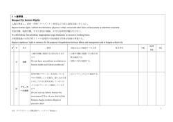 2 人権尊重 Respect for Human Rights