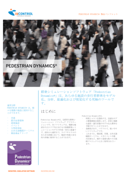 Pedestrian dynamics - Support - INCONTROL Simulation Solutions