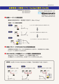 I-V ソフト VerUpご (Ver20)