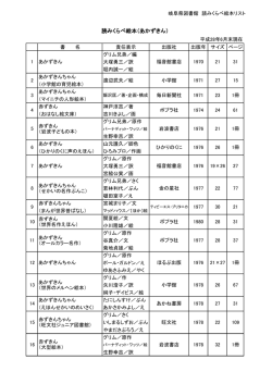 あかずきん - 岐阜県図書館