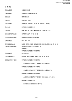 （2013年3月期） 有価証券報告書（PDF 462KB）