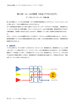 第 2 回：ルールの発  「Web アクセスログ」