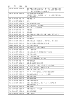 沿 革 概 要 昭和40(1965)年 5月10日 桜井市議会において市立上之郷