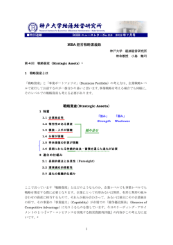 MBA 経営戦略講義録 - 神戸大学経済経営研究所