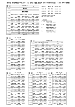 日程・組み合わせ（PDF