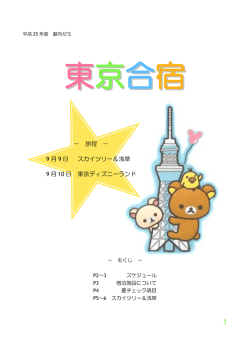 日程など詳細は