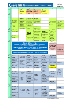 番組一覧表から探す