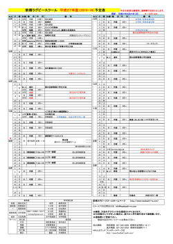 前橋ラグビースクール 平成27年度（2015