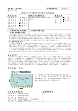 植物のクララを利用してなる害虫の防除シート