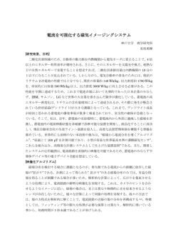 電流を可視化する磁気イメージングシステム